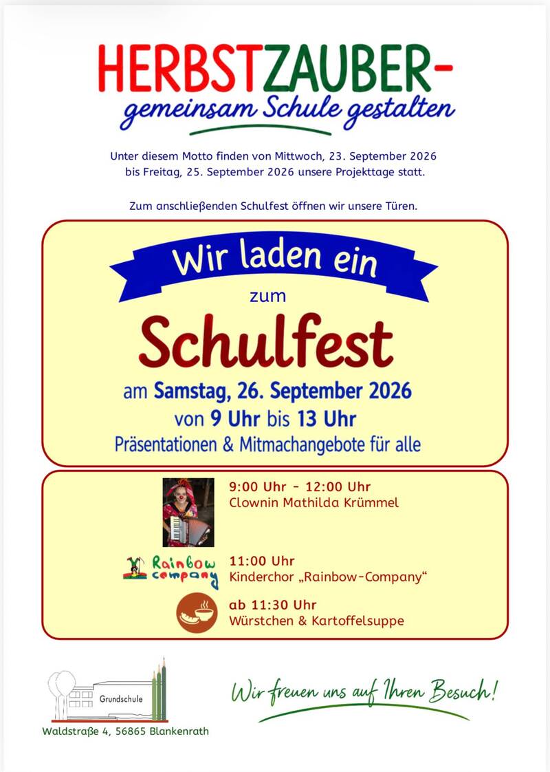 Schulfest Herbstzauber 2026