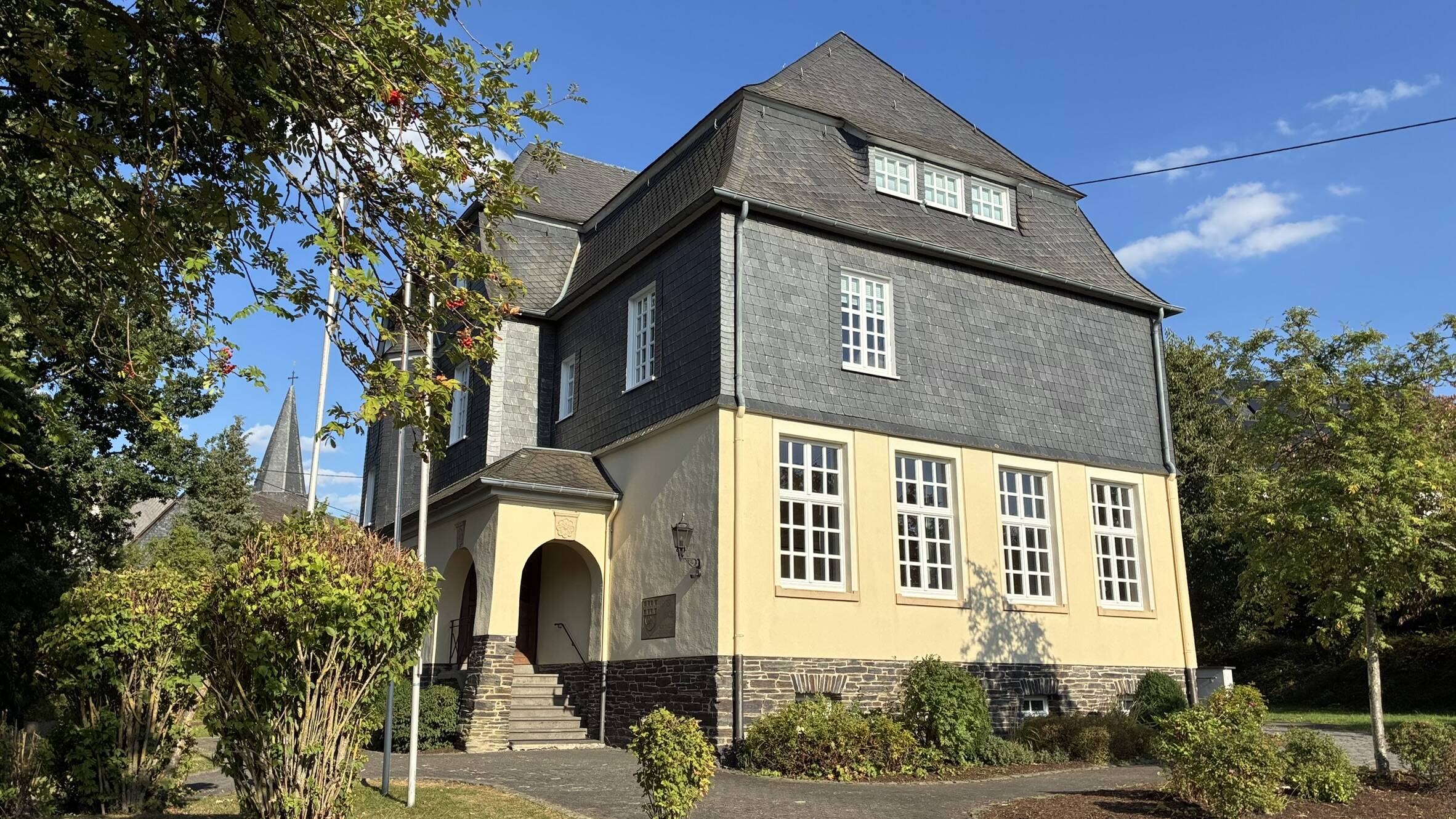 Bürgerhaus Blick vom Feuerwehrhaus